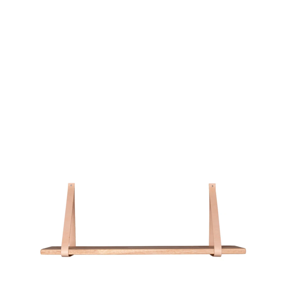 FORNO Etagère Murale En Bois Et Cuir 80x20 Cm 4 FORNO Etagère Murale En Bois Et Cuir 80x20 Cm – Image 2