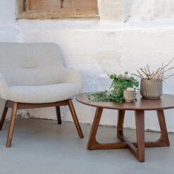 HELLERUP Table Basse En Bois ø75cm -Meubles Soldes Magasin hellerup table basse bois 75cm house nordic 3