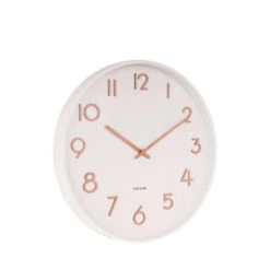 PURE Horloge Murale Ronde En Bois ø40cm 5 PURE Horloge Murale Ronde En Bois ø40cm -Meubles Soldes Magasin horloge murale ronde bois 40cm karlsson pure 1