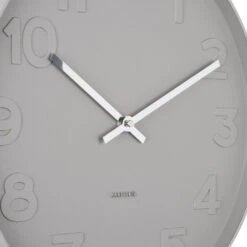 MR. GREY Horloge Murale Ronde ø37,5cm -Meubles Soldes Magasin horloge murale ronde o37cm mr grey 3