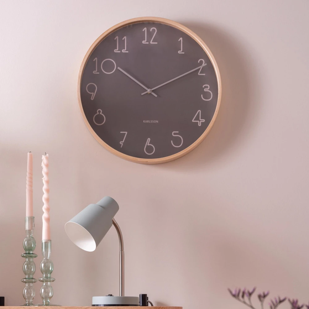 SENCILLO Horloge Aux Nombres Graphiques ø40cm 3 SENCILLO Horloge Aux Nombres Graphiques ø40cm