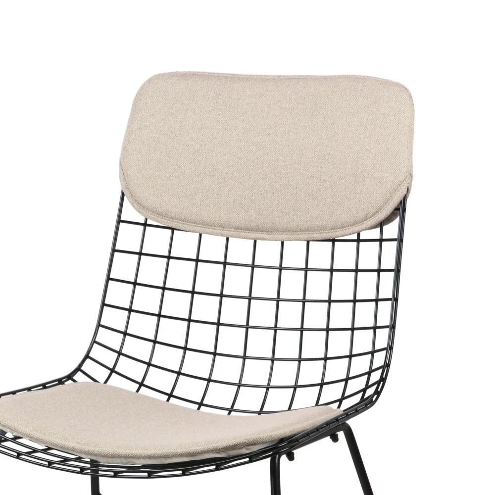 ASLAUG Kit Confort En Tissu Pour Chaises En Métal Quadrillé 5 ASLAUG Kit Confort En Tissu Pour Chaises En Métal Quadrillé – Image 3