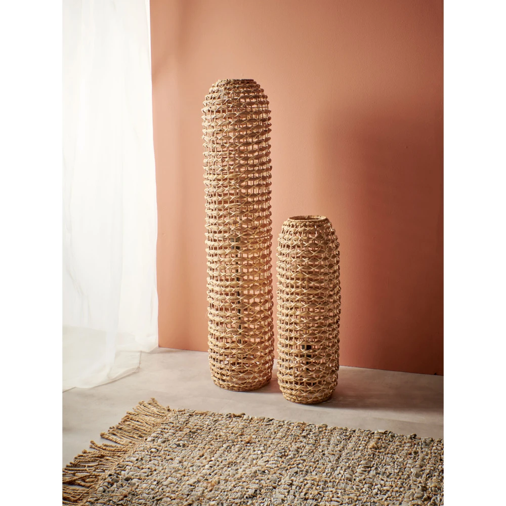 ROTA Lampadaire En Fibre Naturelle H120cm 3 ROTA Lampadaire En Fibre Naturelle H120cm