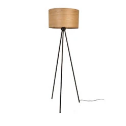 WOODLAND Lampadaire Trépied Bois -Meubles Soldes Magasin lampadaire tripode bois woodland 1