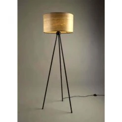 WOODLAND Lampadaire Trépied Bois -Meubles Soldes Magasin lampadaire tripode bois woodland 2