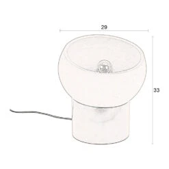 ZAHRA Lampe à Poser Ronde En Terre Cuite ø29cm -Meubles Soldes Magasin lampe a poser ronde terre cuite o29cm zahra dutchbone 9