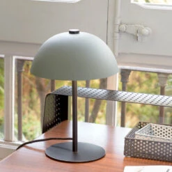 ALEYLA Lampe à Poser Champignon En Métal -Meubles Soldes Magasin lampe champignon metal kave home aleyla 7