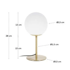 MAHALA Lampe à Poser En Métal -Meubles Soldes Magasin lampe poser metal mahala 7