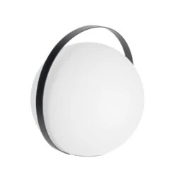 DINESH Lampe à Poser Nomade Et Ronde Avec Poignée