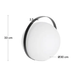 DINESH Lampe à Poser Nomade Et Ronde Avec Poignée -Meubles Soldes Magasin lampe poser nomade ronde poignee kave home dinesh 5