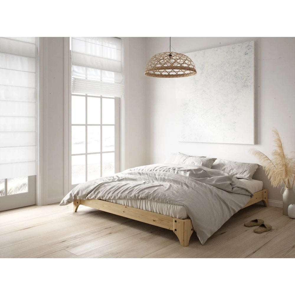 ELAN Lit En Bois 160x200cm 3 ELAN Lit En Bois 160x200cm