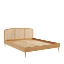 BOMBONG Lit En Bois Et Cannage 140x190cm 10 BOMBONG Lit En Bois Et Cannage 140x190cm -Meubles Soldes Magasin lit bois cannage 140x190cm bombong 2