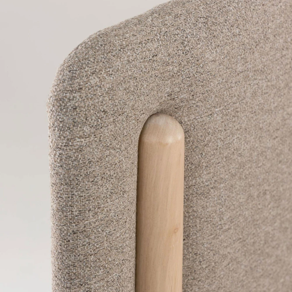 SHAYNDEL Lit En Bois Massif D'hévéa 160x200cm 7 SHAYNDEL Lit En Bois Massif D'hévéa 160x200cm – Image 5