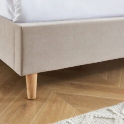 ÉLANION Lit Capitonné En Velours 160x200cm -Meubles Soldes Magasin lit capitonne velours 160x200cm elanion 4