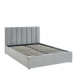 BILLIE Lit Coffre Matelassé En Tissu 140x190cm 12 BILLIE Lit Coffre Matelassé En Tissu 140x190cm -Meubles Soldes Magasin lit coffre matelasse tissu 140x190cm billie 2