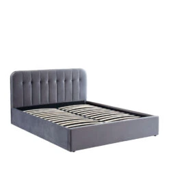 TORGO Lit Coffre Matelassé En Velours 160x200cm 11 TORGO Lit Coffre Matelassé En Velours 160x200cm -Meubles Soldes Magasin lit coffre matelasse velours 160x190cm torgo 2