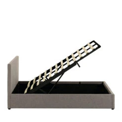 NAHIRI Lit Coffre En Chenille 160x200cm -Meubles Soldes Magasin lit coffre tissu 160x200cm nahiri kave home 3