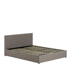 NAHIRI Lit Coffre En Chenille 160x200cm -Meubles Soldes Magasin lit coffre tissu 160x200cm nahiri kave home 4