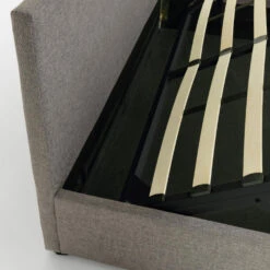 NAHIRI Lit Coffre En Chenille 160x200cm -Meubles Soldes Magasin lit coffre tissu 160x200cm nahiri kave home 7