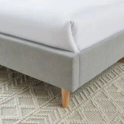 BILLIE Lit Matelassé En Tissu 160x200cm -Meubles Soldes Magasin lit matelasse tissu 160x200cm billie 5