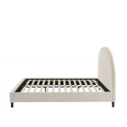 MERLE Lit En Tissu Bouclette 140x190cm 12 MERLE Lit En Tissu Bouclette 140x190cm -Meubles Soldes Magasin lit tissu bouclette 140x190 merle 3