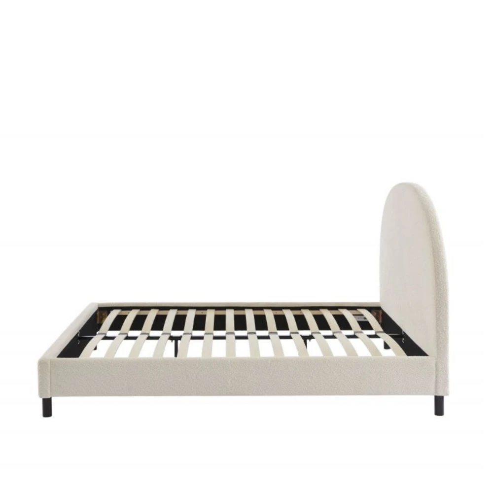 MERLE Lit En Tissu Bouclette 140x190cm 6 MERLE Lit En Tissu Bouclette 140x190cm – Image 4