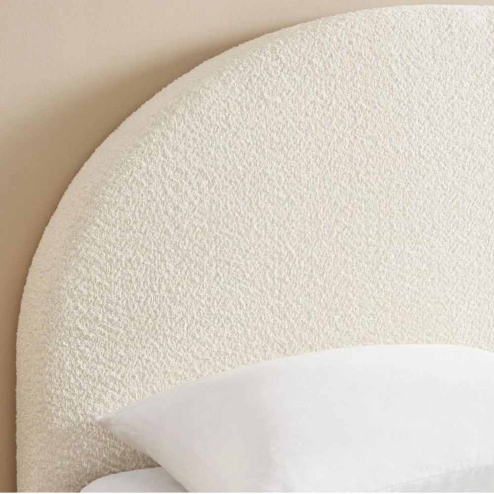 MERLE Lit En Tissu Bouclette 140x190cm 8 MERLE Lit En Tissu Bouclette 140x190cm – Image 6