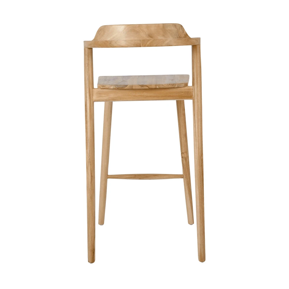 JOKO Lot De 2 Chaises De Bar En Teck H75cm 6 JOKO Lot De 2 Chaises De Bar En Teck H75cm – Image 4