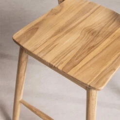 JOKO Lot De 2 Chaises De Bar En Teck H75cm 15 JOKO Lot De 2 Chaises De Bar En Teck H75cm -Meubles Soldes Magasin lot 2 chaises bar teck h75cm drawer joko 6