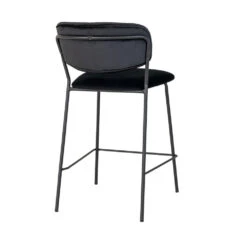 ALICANTE Lot De 2 Chaises De Bar En Velours Et Métal 9 ALICANTE Lot De 2 Chaises De Bar En Velours Et Métal -Meubles Soldes Magasin lot 2 chaises bar velours metal house nordic alicante 3