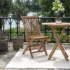 TOLEDO Lot De 2 Chaises De Jardin En Teck 1 TOLEDO Lot De 2 Chaises De Jardin En Teck -Meubles Soldes Magasin lot 2 chaises jardin teck house nordic toledo