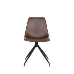 MONACO Lot De 2 Chaises En Simili Et Métal -Meubles Soldes Magasin lot 2 chaises simili metal house nordic monaco 2