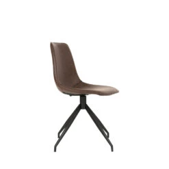 MONACO Lot De 2 Chaises En Simili Et Métal -Meubles Soldes Magasin lot 2 chaises simili metal house nordic monaco 3