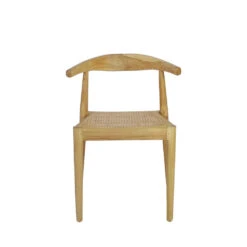 BUNGA Lot De 2 Chaises En Teck Et Cannage -Meubles Soldes Magasin lot 2 chaises teck cannage drawer bunga 2