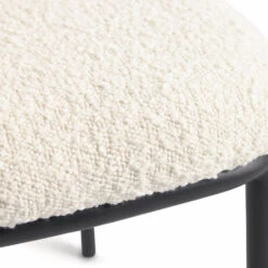 CISELIA Lot De 2 Chaises En Tissu Bouclette Et Métal -Meubles Soldes Magasin lot 2 chaises tissu bouclette metal kave home ciselia 5