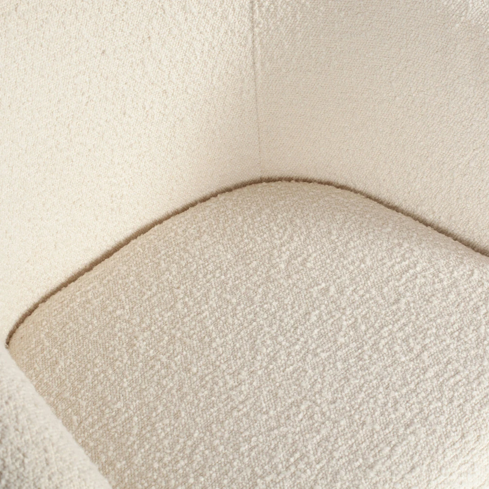 NOELLE Lot De 2 Chaises En Tissu Bouclette Et Métal 9 NOELLE Lot De 2 Chaises En Tissu Bouclette Et Métal – Image 7