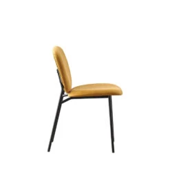 DALBY Lot De 2 Chaises En Tissu Et Métal 12 DALBY Lot De 2 Chaises En Tissu Et Métal -Meubles Soldes Magasin lot 2 chaises tissu metal drawer dalby 2