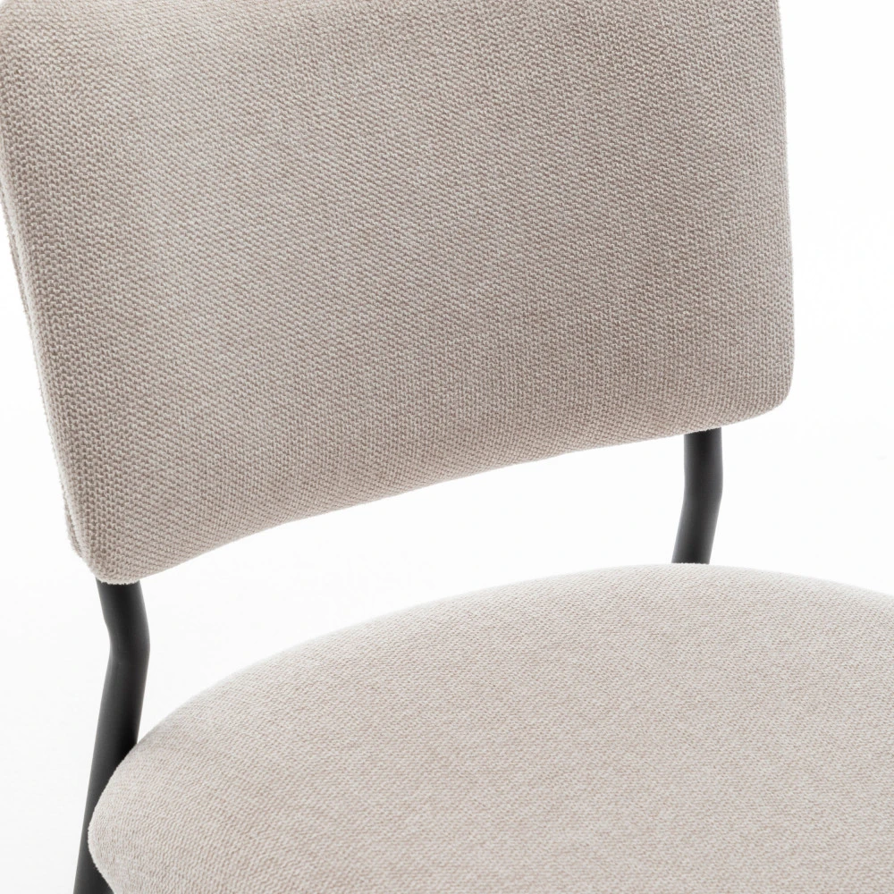 VANDER Lot De 2 Chaises En Tissu Et Métal 8 VANDER Lot De 2 Chaises En Tissu Et Métal – Image 6