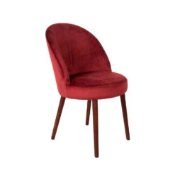 BARBARA Lot De 2 Chaises En Velours -Meubles Soldes Magasin lot 2 chaises velours barbara dutchbone 2