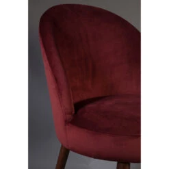 BARBARA Lot De 2 Chaises En Velours -Meubles Soldes Magasin lot 2 chaises velours barbara dutchbone 5