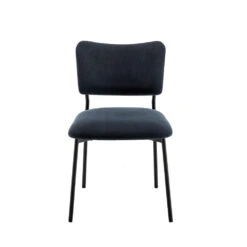 VANDER Lot De 2 Chaises En Velours Côtelé Et Métal -Meubles Soldes Magasin lot 2 chaises velours cotele metal drawer vander 2