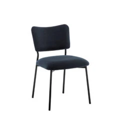 VANDER Lot De 2 Chaises En Velours Côtelé Et Métal -Meubles Soldes Magasin lot 2 chaises velours cotele metal drawer vander 4