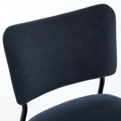 VANDER Lot De 2 Chaises En Velours Côtelé Et Métal -Meubles Soldes Magasin lot 2 chaises velours cotele metal drawer vander 5