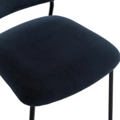 VANDER Lot De 2 Chaises En Velours Côtelé Et Métal -Meubles Soldes Magasin lot 2 chaises velours cotele metal drawer vander 6