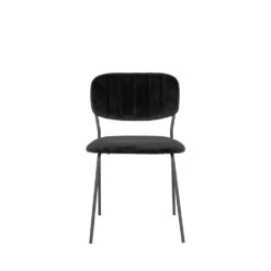 ALICANTE Lot De 2 Chaises En Velours Et Métal 15 ALICANTE Lot De 2 Chaises En Velours Et Métal -Meubles Soldes Magasin lot 2 chaises velours metal house nordic alicante 3