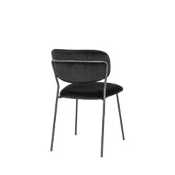 ALICANTE Lot De 2 Chaises En Velours Et Métal 17 ALICANTE Lot De 2 Chaises En Velours Et Métal -Meubles Soldes Magasin lot 2 chaises velours metal house nordic alicante 5