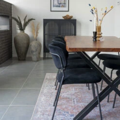 ALICANTE Lot De 2 Chaises En Velours Et Métal 19 ALICANTE Lot De 2 Chaises En Velours Et Métal -Meubles Soldes Magasin lot 2 chaises velours metal house nordic alicante 7