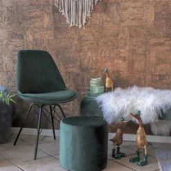 OSLO Lot De 2 Chaises En Velours Et Métal