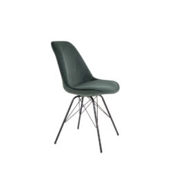 OSLO Lot De 2 Chaises En Velours Et Métal 16 OSLO Lot De 2 Chaises En Velours Et Métal -Meubles Soldes Magasin lot 2 chaises velours metal house nordic oslo 4