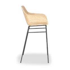 SOMBA Lot De 2 Fauteuils De Bar En Rotin Tressé 67cm -Meubles Soldes Magasin lot 2 fauteuils bar rotin tresse 67cm drawer somba 4